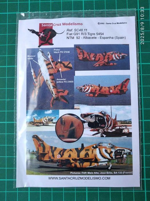 Kits Modelismo 1/72 - Decalques Aviação Militar