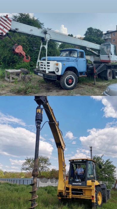 Послуги автокрана 10т та екскаватора