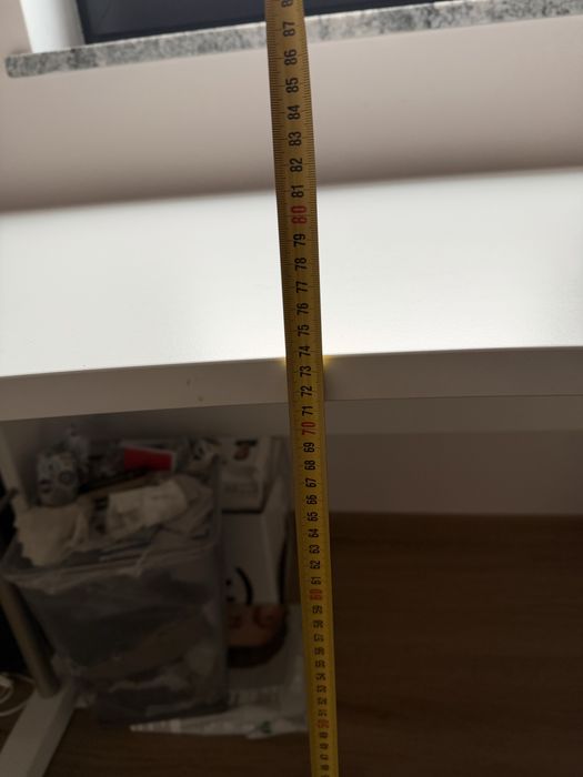 Białe biurko 200x77 cm