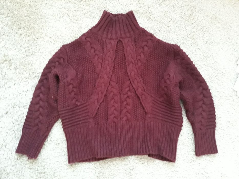 Sweter Zara warkocze