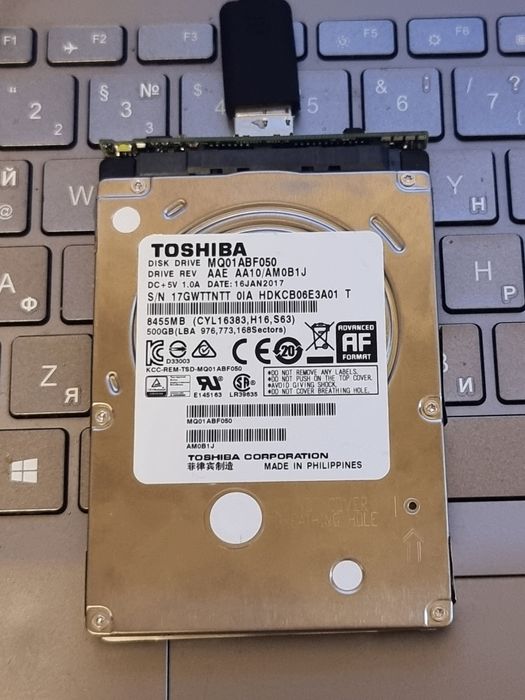 Жорсткий диск SATA (2.5) 500Gb