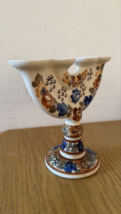 Włocławek świecznik fajans