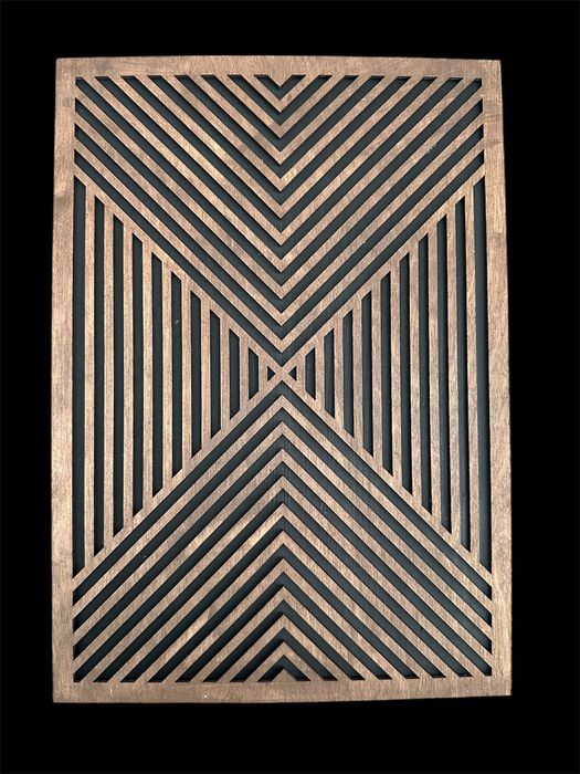 Drewniany panel dekoracyjny 3D – 50x70 cm | 1 szt - 139zł