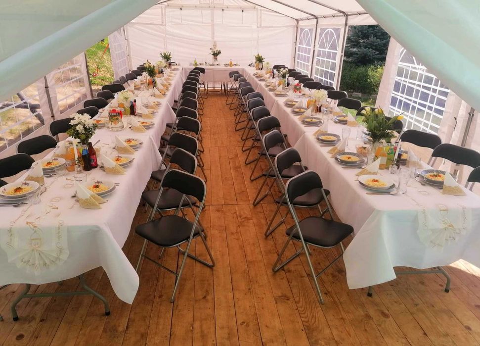 Wypożyczalnia namiotów na imprezy. Wesela, poprawiny - Wynajem sprzętu