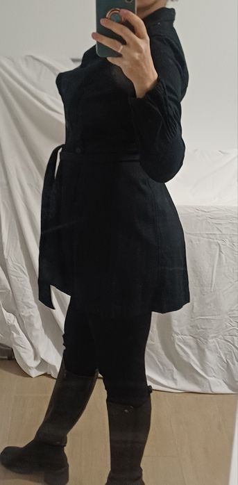 Sobretudo preto da Cheyenne - M