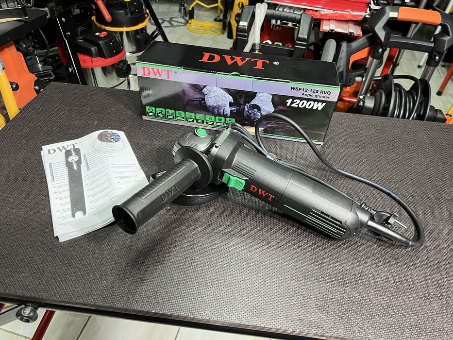 Болгарка DWT WSP12-125 RVQ Плавный пуск 1200 Вт Стабилизация оборотов