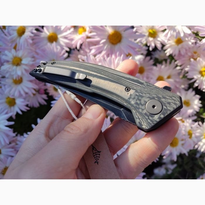 Складаний ніж Petrified fish PFP05 DeepSea (k110, карбон)