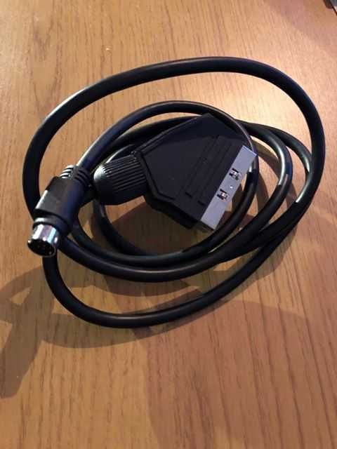 Kabel czarny Euro AV 1.25 m