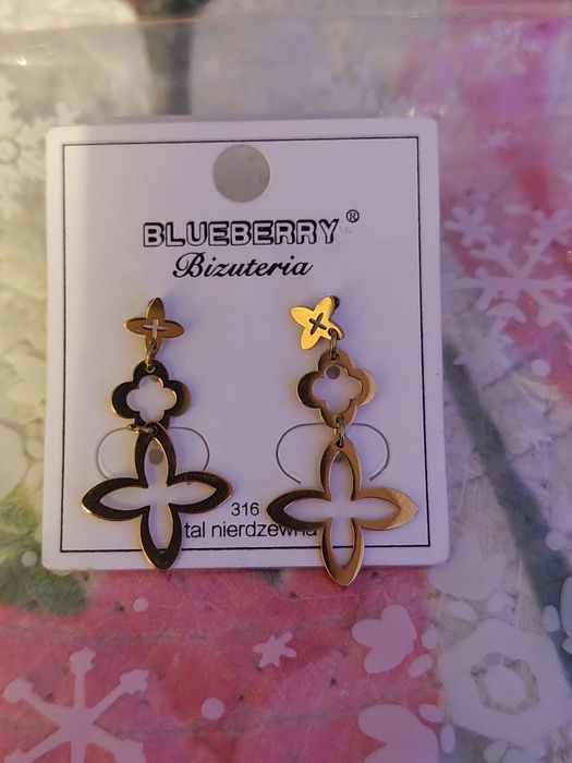 Kolczyki damskie nowe wysyłka InPost paczkomat