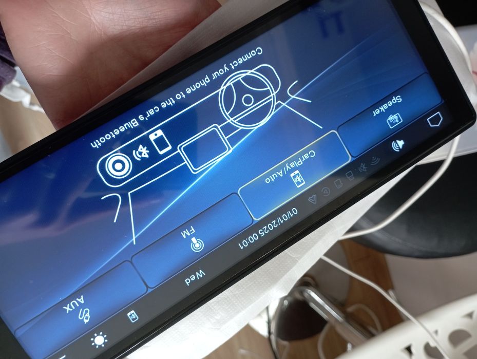 Розумний автомобільний монітор 10 дюймів, Android Auto, CarPlay, WiFi,