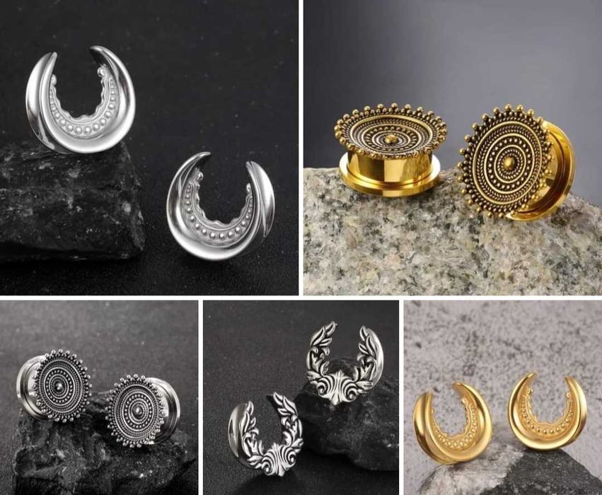 Piercings brincos plugs tuneis argolas janelas de orelha exclusivos