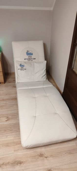Fotel szezlong biały