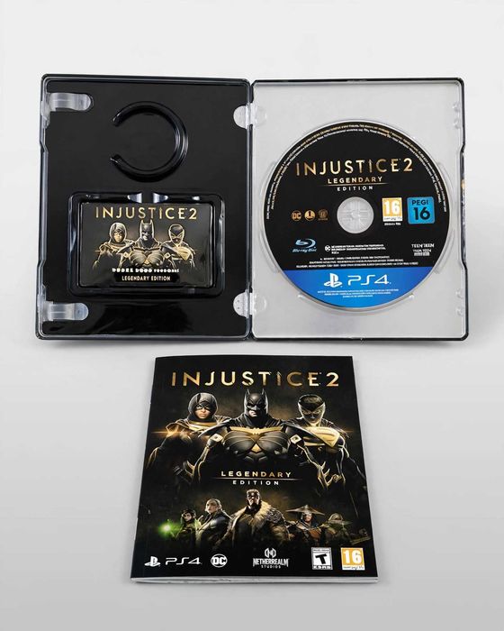 Injustice 2 Legendary Edition para PS4 com Steelbook (caixa metálica) original.