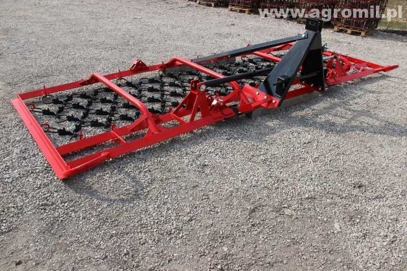 Włóka łąkowo-polowa brona nowa polska AGRO-FACTORY 3 rzędy
