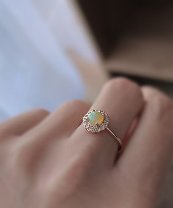 Pierścionek srebro 925 pozłacane różowym złotem