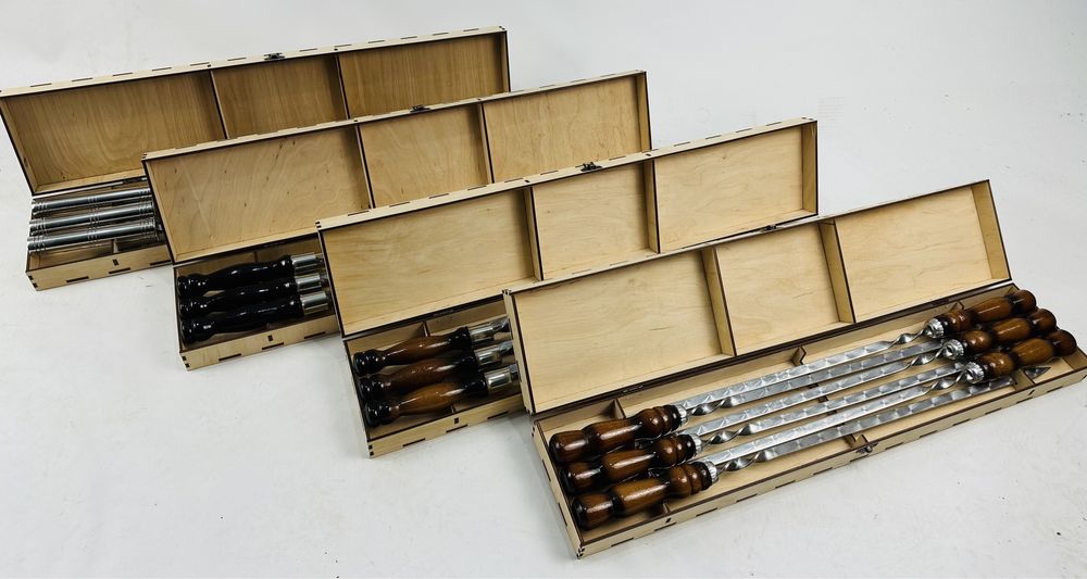 Набор шампуров в кейсе с гравировкой