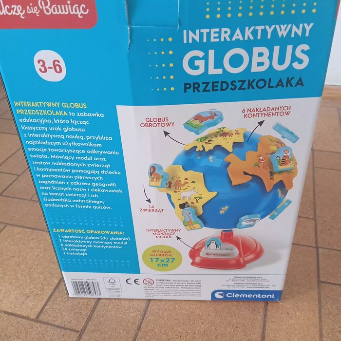 Interaktywny globus przedszkolaka Clementoni