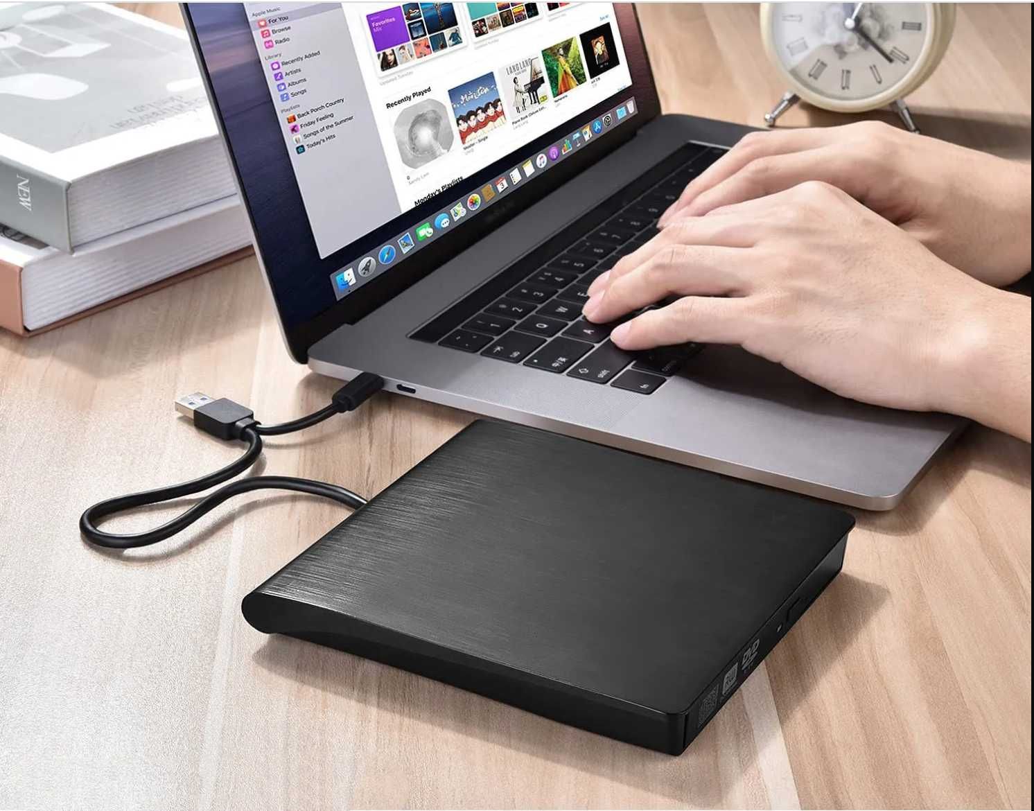 Внешний Дисковод USB 3.0 + Type-C для чтения/записи, привод DVD RW СD ...