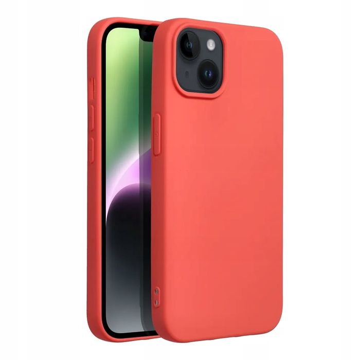 Etui Futerał SILICONE do IPHONE 14 brzoskwiniowy