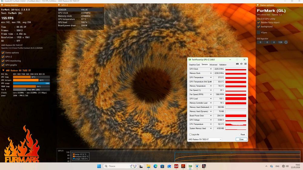 ігрова відеокарта RX7600XT 16GB Gigabyte Gaming OC пломба. Trade-IN