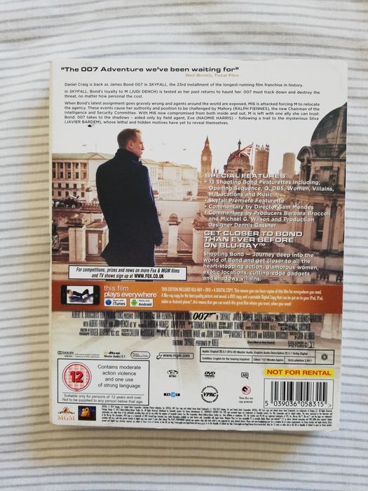 Blu ray do filme "007 Skyfall" - Ed. Especial (portes grátis)