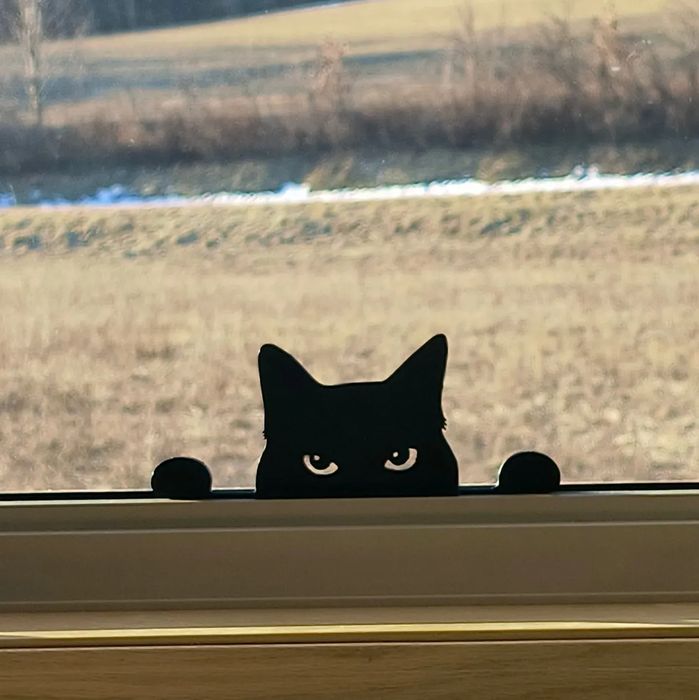 Silhueta de Gato Preto Elegante