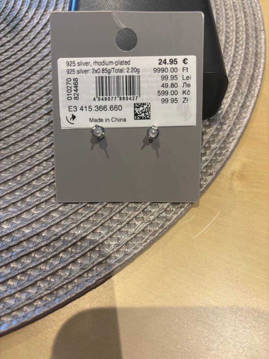 Sprzedam nowe srebne kolczyki