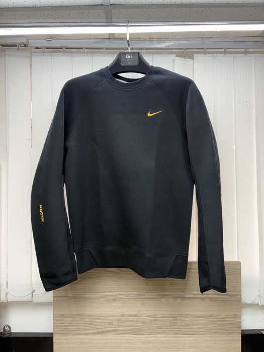 Свитшот мужской Nike Nocta X Tech Fleece Crewneck Black FD8457-010 оригинал _ Чоловічий саітшот Nike NOCTA оригінал