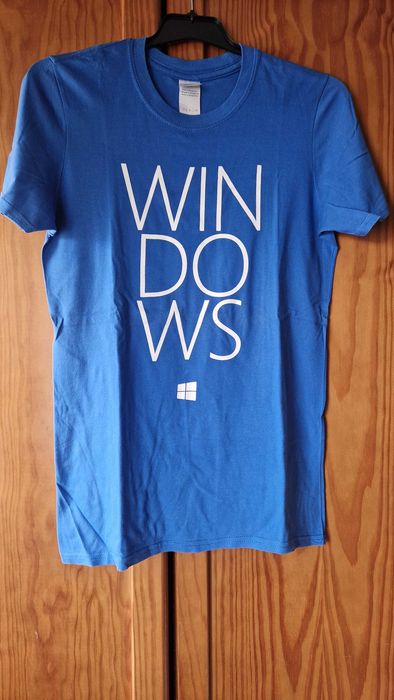 T-shirt Windows Unisexo Azul, tamanho S