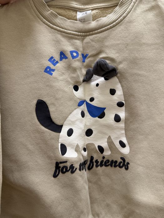 Дитячий світшот, дитячий світшот від h&m, кофта дитяча, дитячий світшот песик, зелений дитячий світшот, кофта для хлопчика