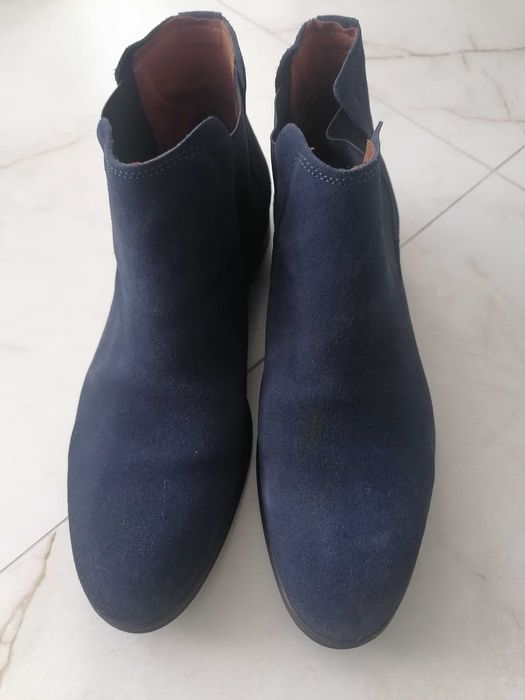 Sztyblety rozm 42 granatowy nabuk unisex