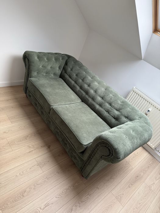 Sofa Chesterfield z funkcją spania