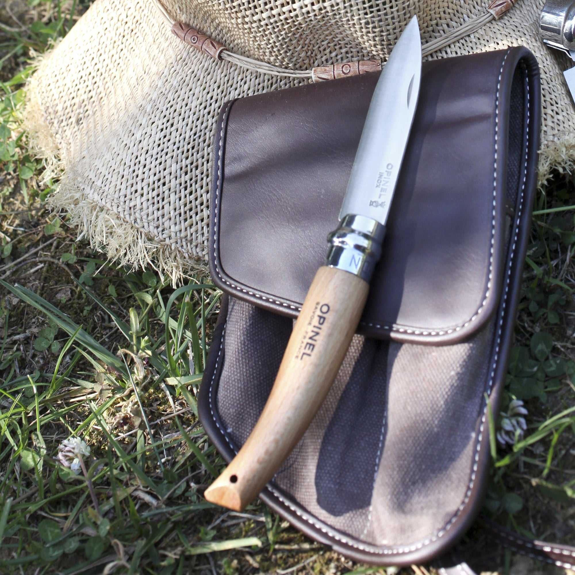 Садовый нож Opinel Jardin №8 Inox складной ручка дерево бук нержавейка ...