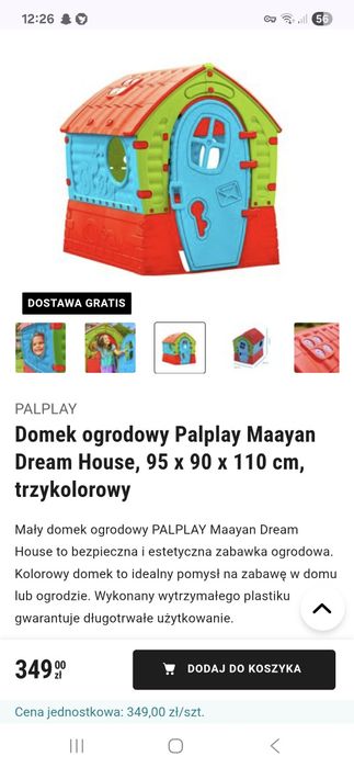 Domek ogrodowy dla dzieci Nowy Żurawiczki •