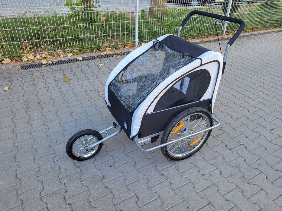 Przyczepka rowerowa dla dzieci 2w1 – 2-osobowa