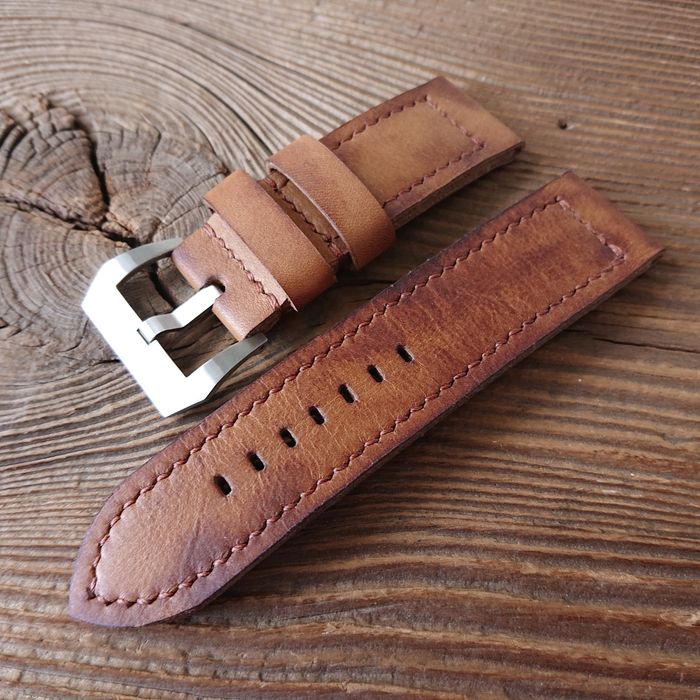 PROMOCJA! Pasek do zegarka 26 mm handmade skóra ręcznie robion