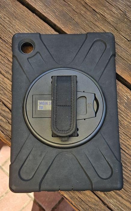 Etui na Samsung Galaxy Tab A8 10,5" z obrotowym uchwytem paskiem na ra