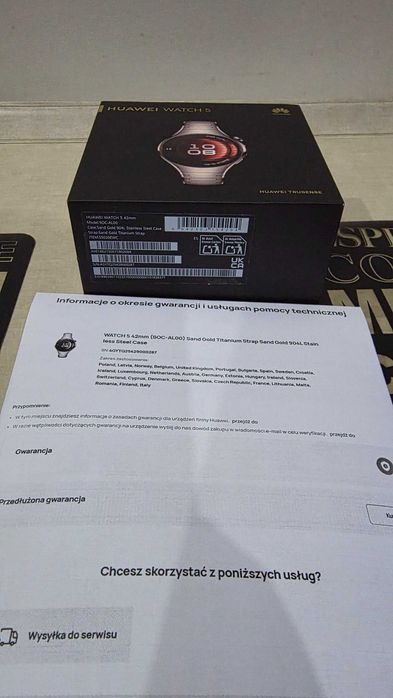 HUAWEI WATCH 5 Elite 42mm NOWY NIEAKTYWOWANY gwar.prod24M!komplet !