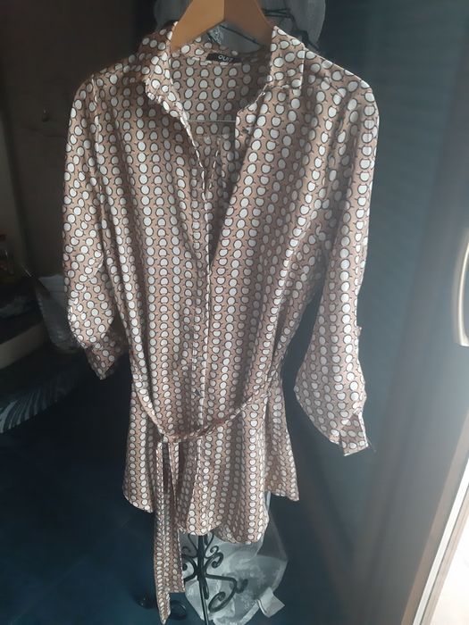 Tunika bluzka Quiz UK polyester kolekcja damska tkmaxx pasek glam krop