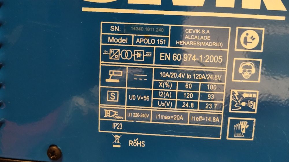 Máquina soldar CEVIK Apolo-151