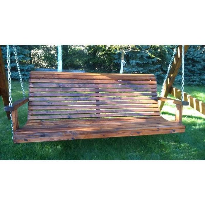 Huśtawka ogrodowa drewniana