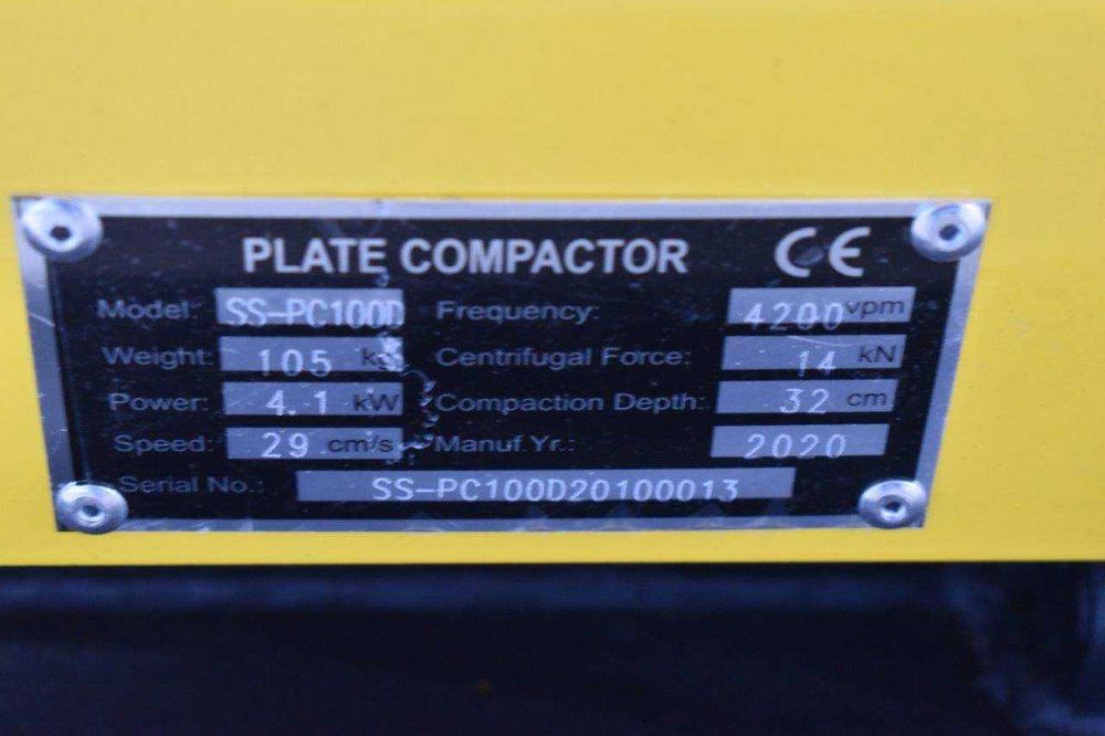 Placa compactadora Wepromach PC100D Gasolina Nova