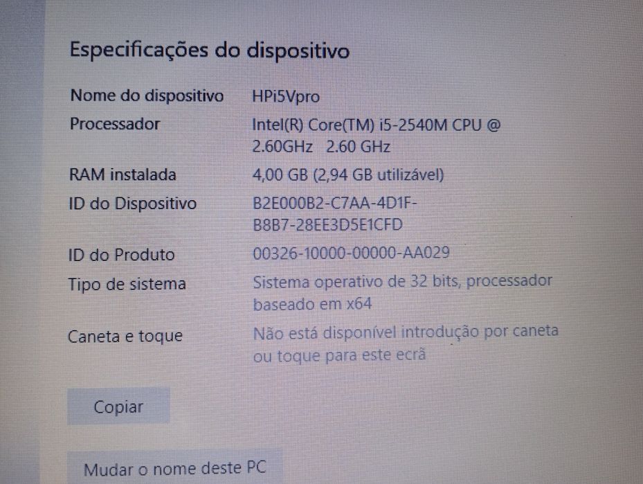 Computador portátil EliteBook HP Hewlett Packard 8460P