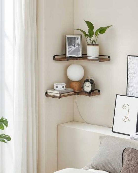 Regal VASAGLE Loft Waski Slupek Rustykalny Braz Metalowy 5 polek