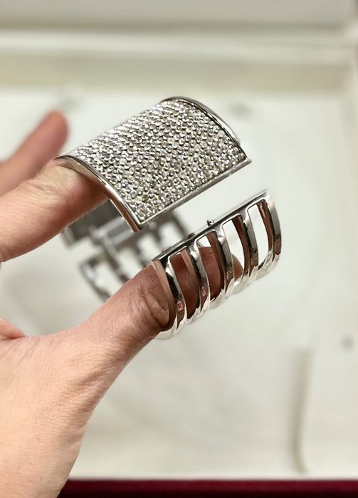 Bransoletka cyrkonia metal