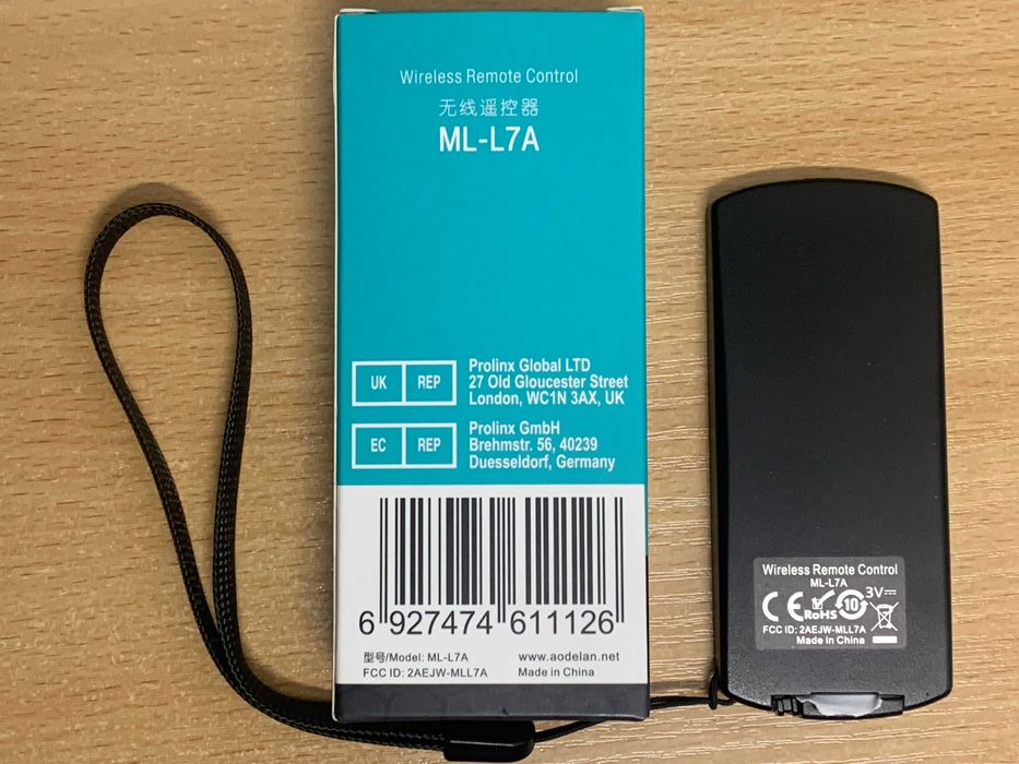 Пульт ML-L7A для Nikon Z50/Z30/Z6 II/Z7 II/Z fc/P1000/P950/B600/A1000