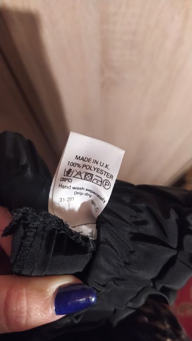Długa czarna spódnica plisowana rozm. 14 L- xl