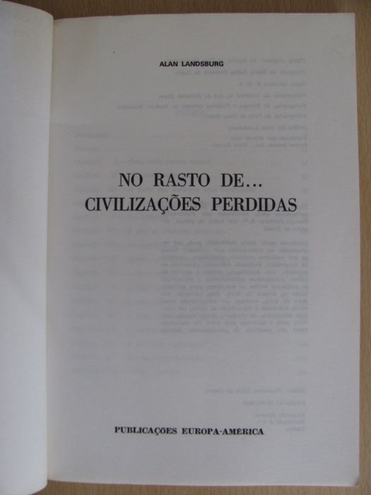 No rasto de... Civilizações Perdidas de Alan Landsburg