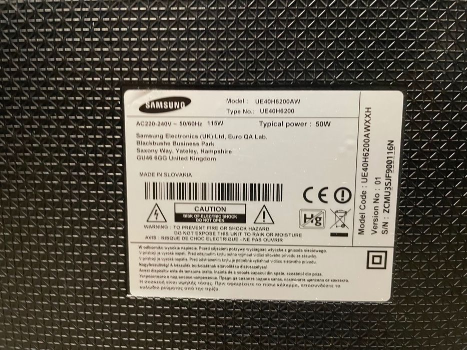 Tv Samsung UE40H6200AW
