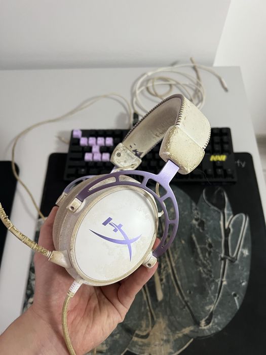 Ігрова переферія : HyperX Cloud Alpha Pink, hator evo tkl, xtrfy pad